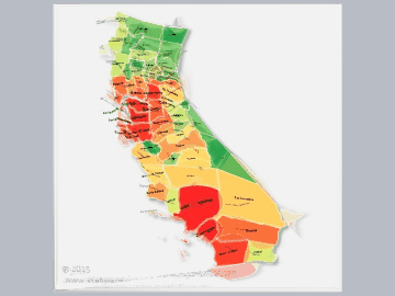 California Counties Animorphic Map
